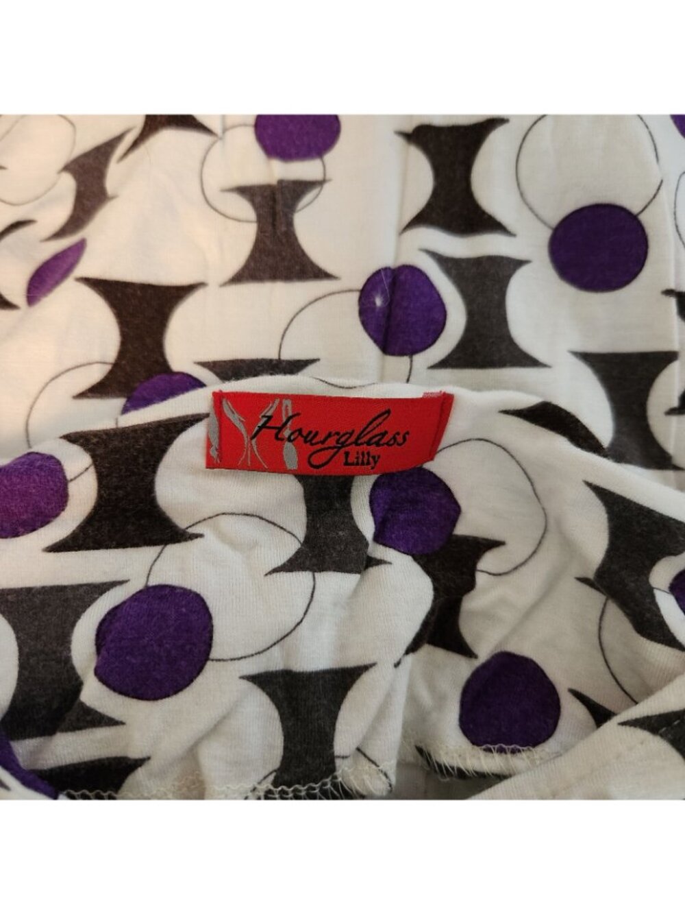 Hourglass Lilly White Boat Nck Short Slv Blouse Shirt Top Womens USED XS XSMALL - Picture 6 of 6